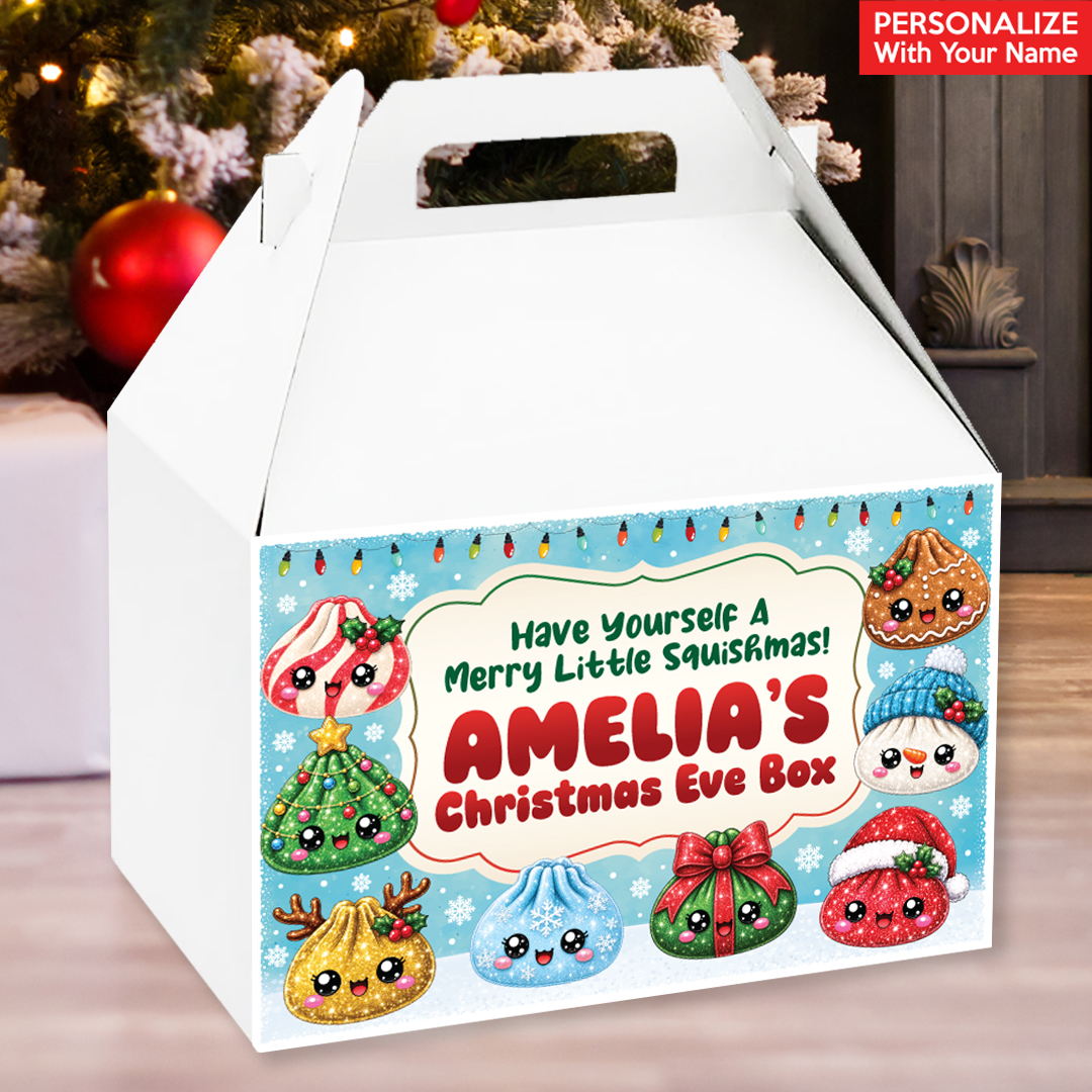 PERSONALIZED Squishy Dumpling Christmas Gable Box