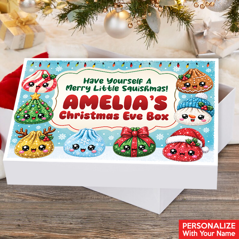*PERSONALIZED Squishy Dumpling Christmas Eve Gift Box Set