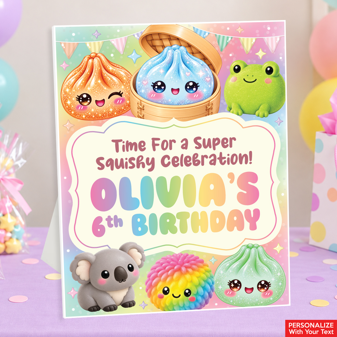 Dumpling Squishy Personalized Birthday 14