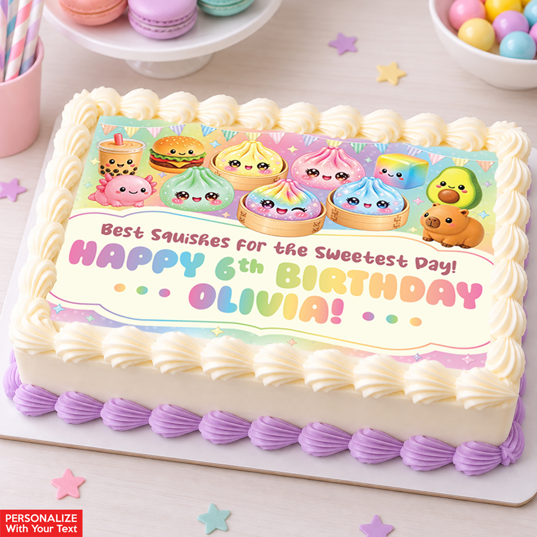 Dumpling Squishy Personalized Edible Icing