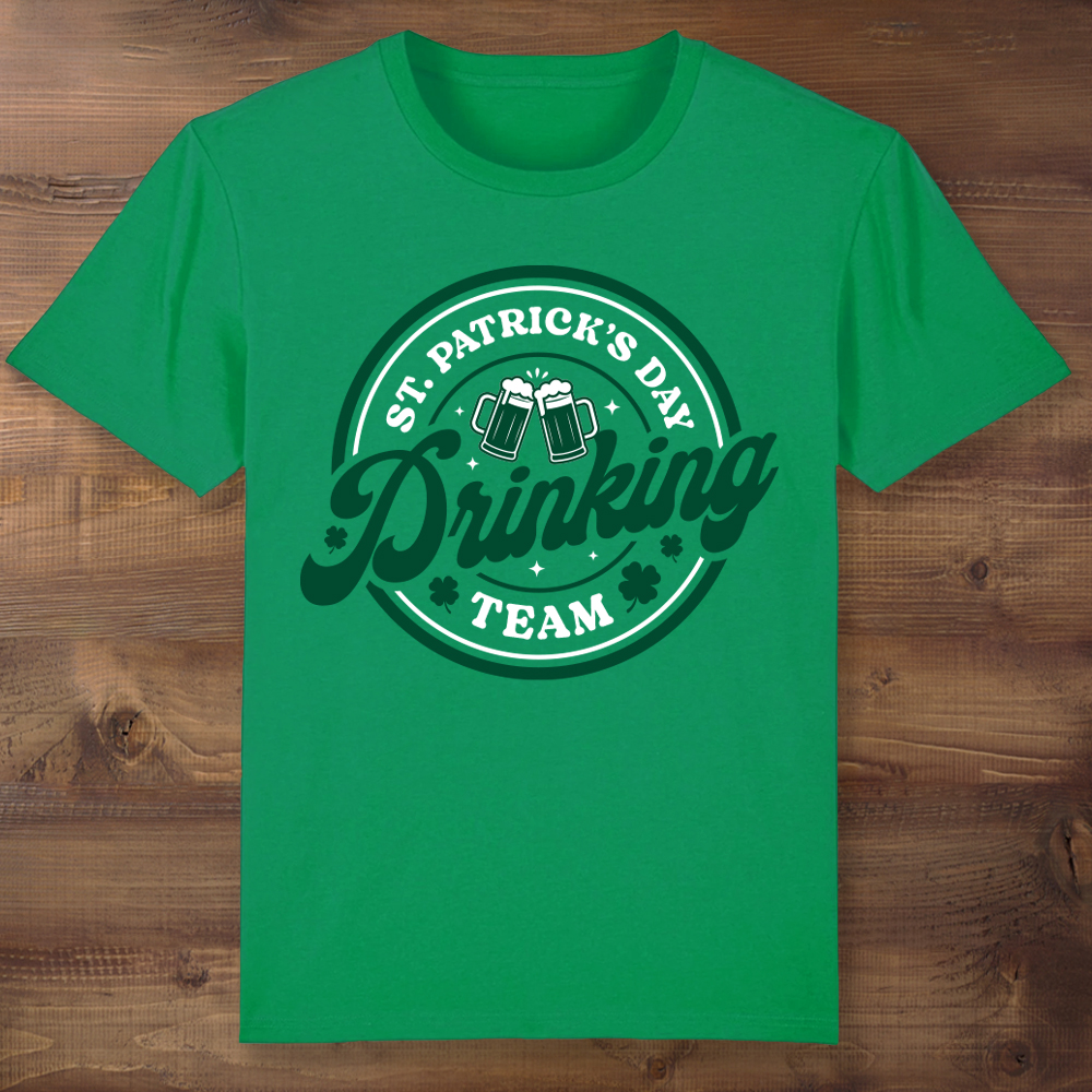 St. Pat's Drinking Team Green T-shirt