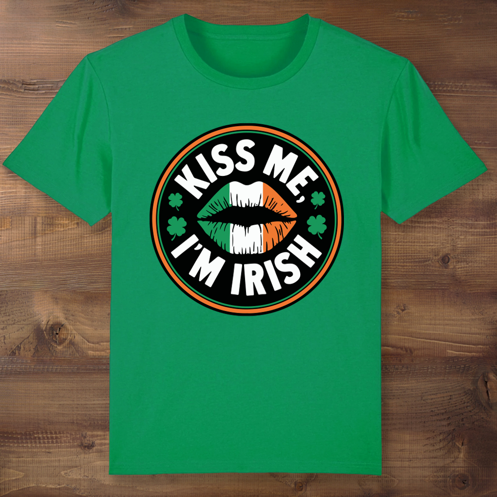 Kiss Me I'm Irish Green T-shirt