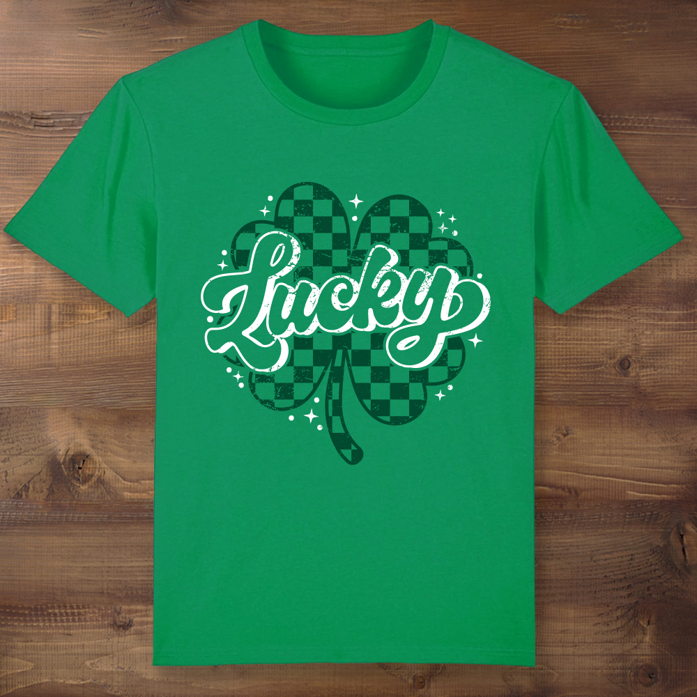 St Patrick's Day Lucky Clover Green T-shirt