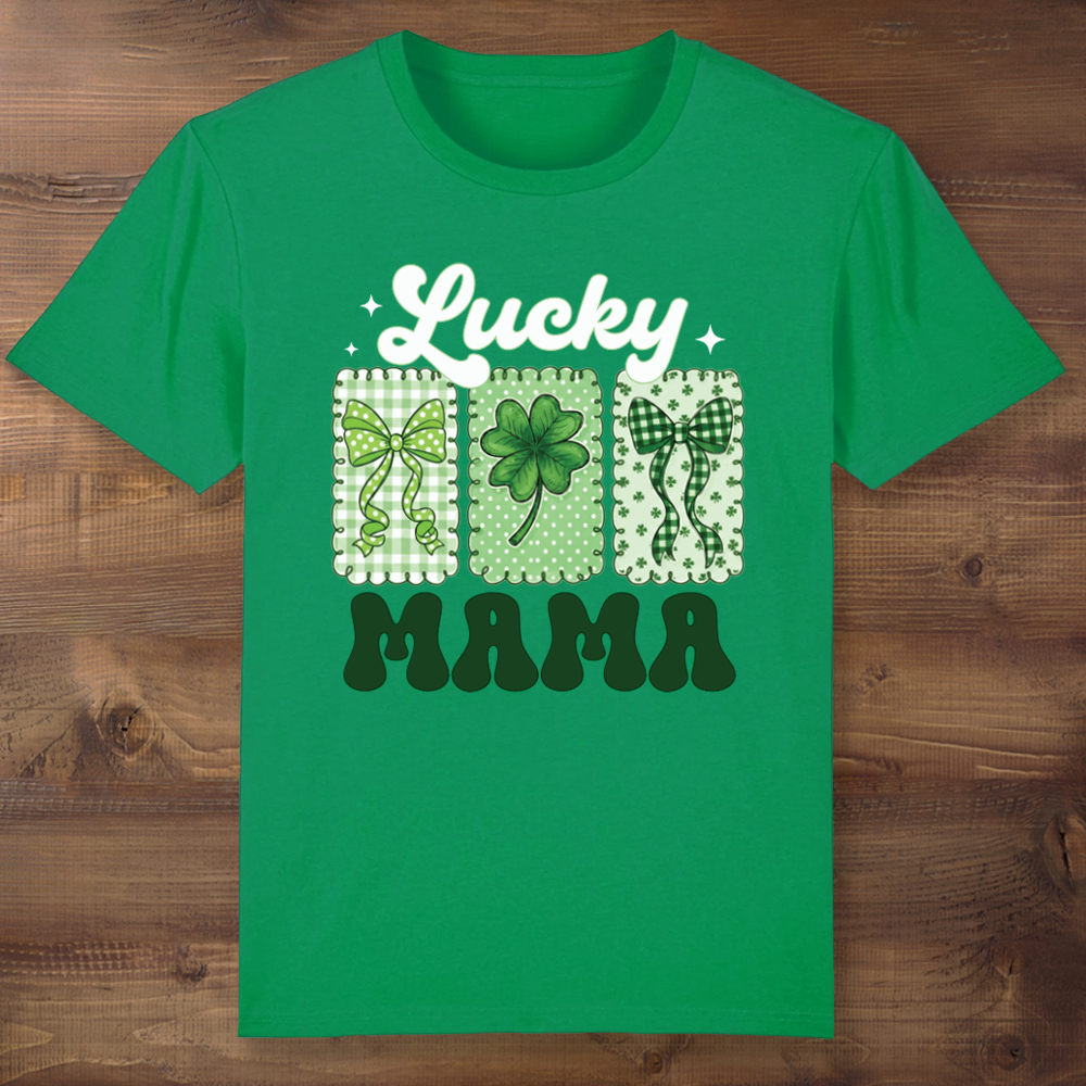 Luck Mama St Patrick's Day Green T-shirt