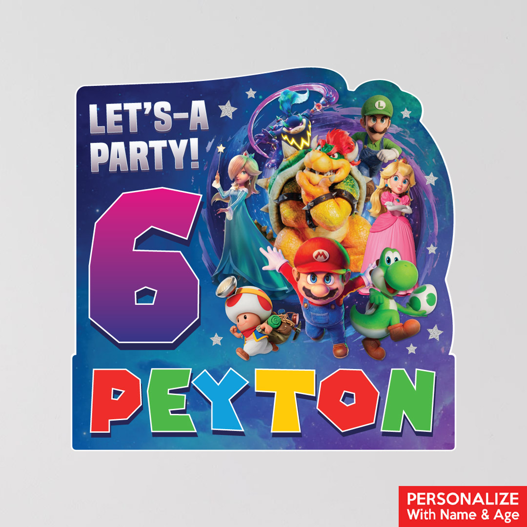 Super Mario Galaxy Personalized Name & Age 12
