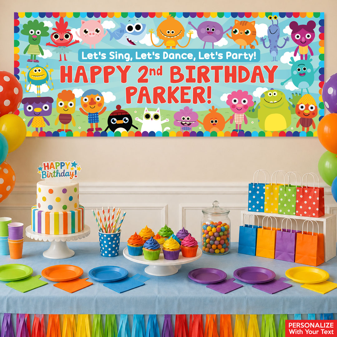 Super Simple Songs PERSONALIZED Giant Vinyl Keepsake Banner