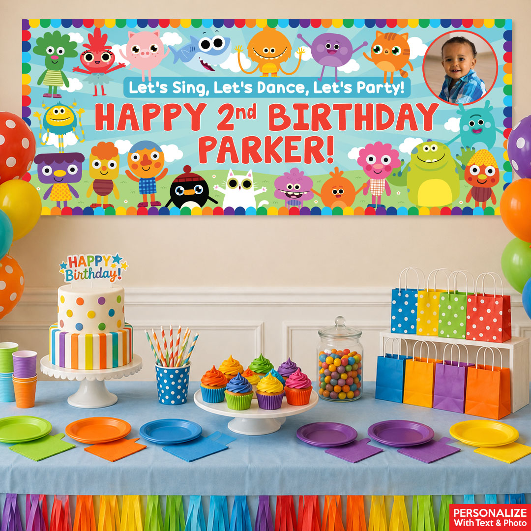 Super Simple Songs PHOTO PERSONALIZED Giant Vinyl Keepsake Banner