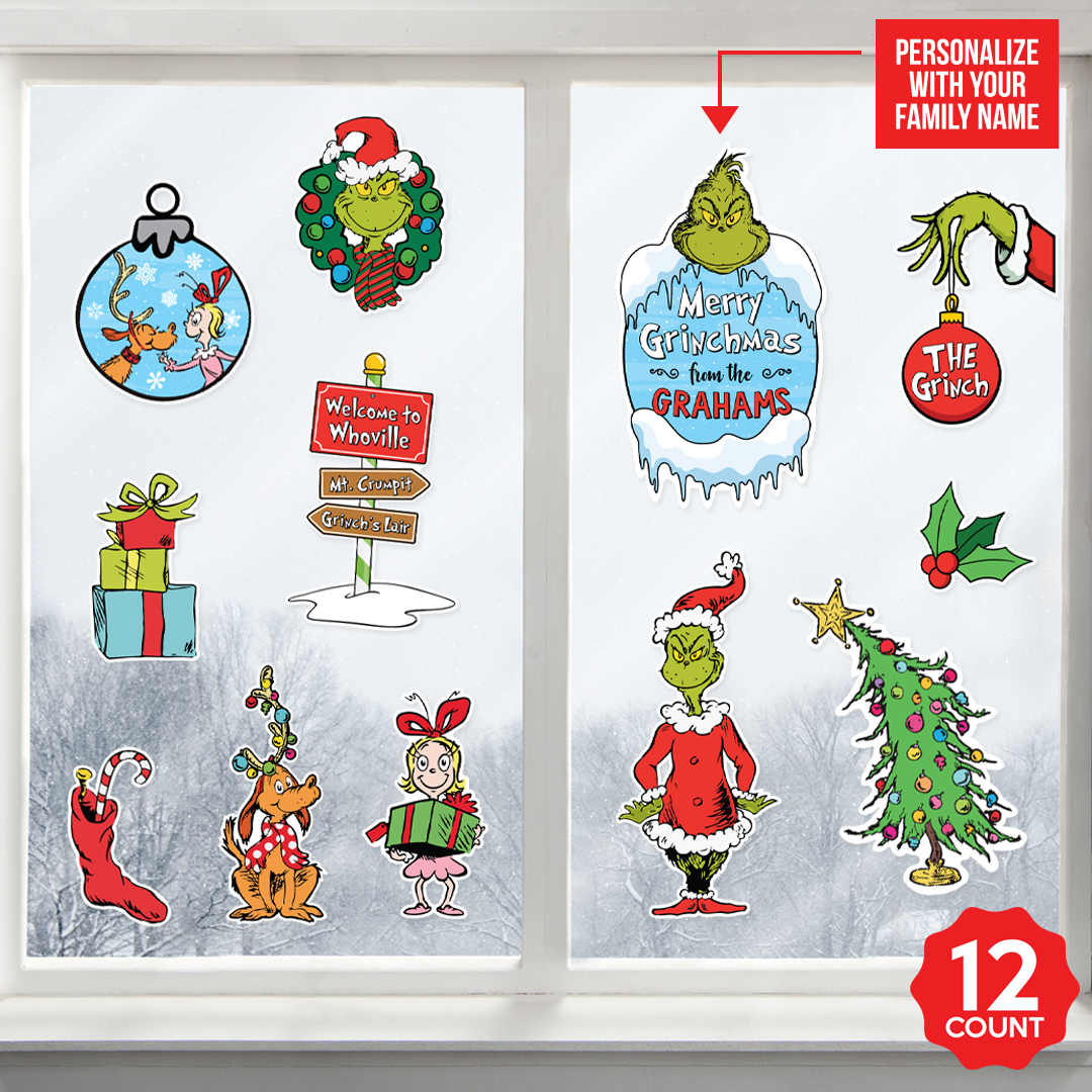 Grinch Classic PERSONALIZED VINYL Bottle Labels - 10 PK Party Supplies  Canada - Open A Party