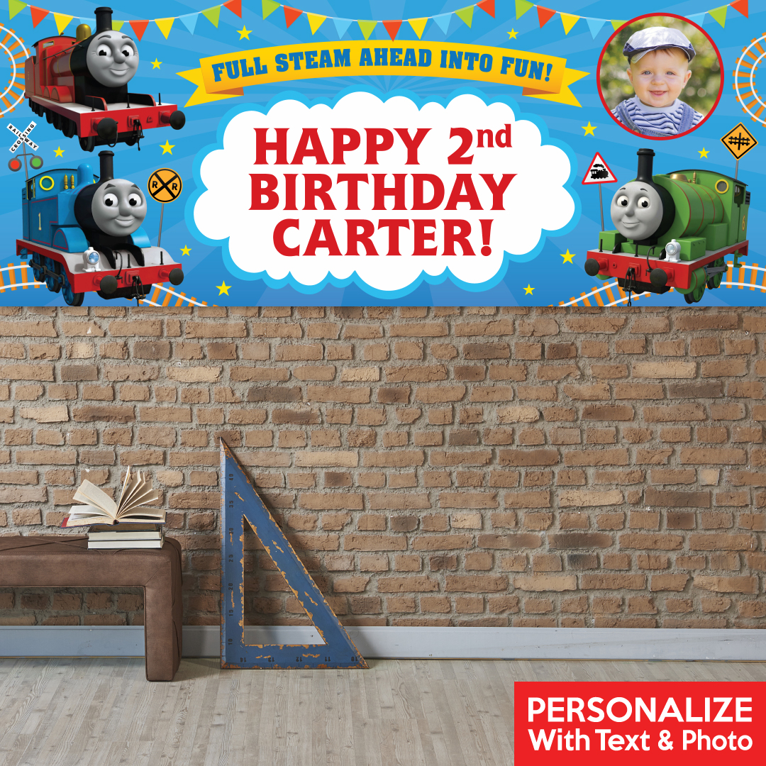 Thomas PHOTO PERSONALIZED Giant Vinyl Keepsake Banner