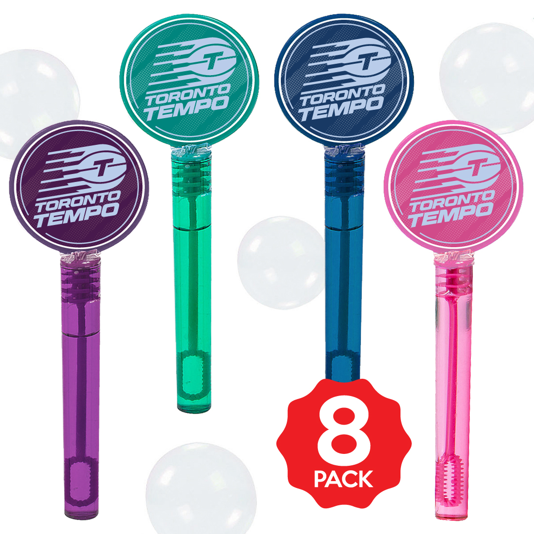 Toronto Tempo Bubbles w/Wands - 8 PACK