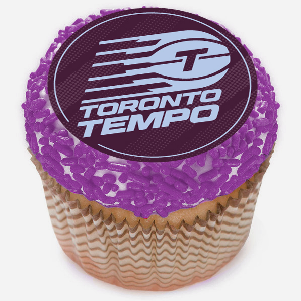 Toronto Tempo Basketball Cupcake Icing Toppers 12pk