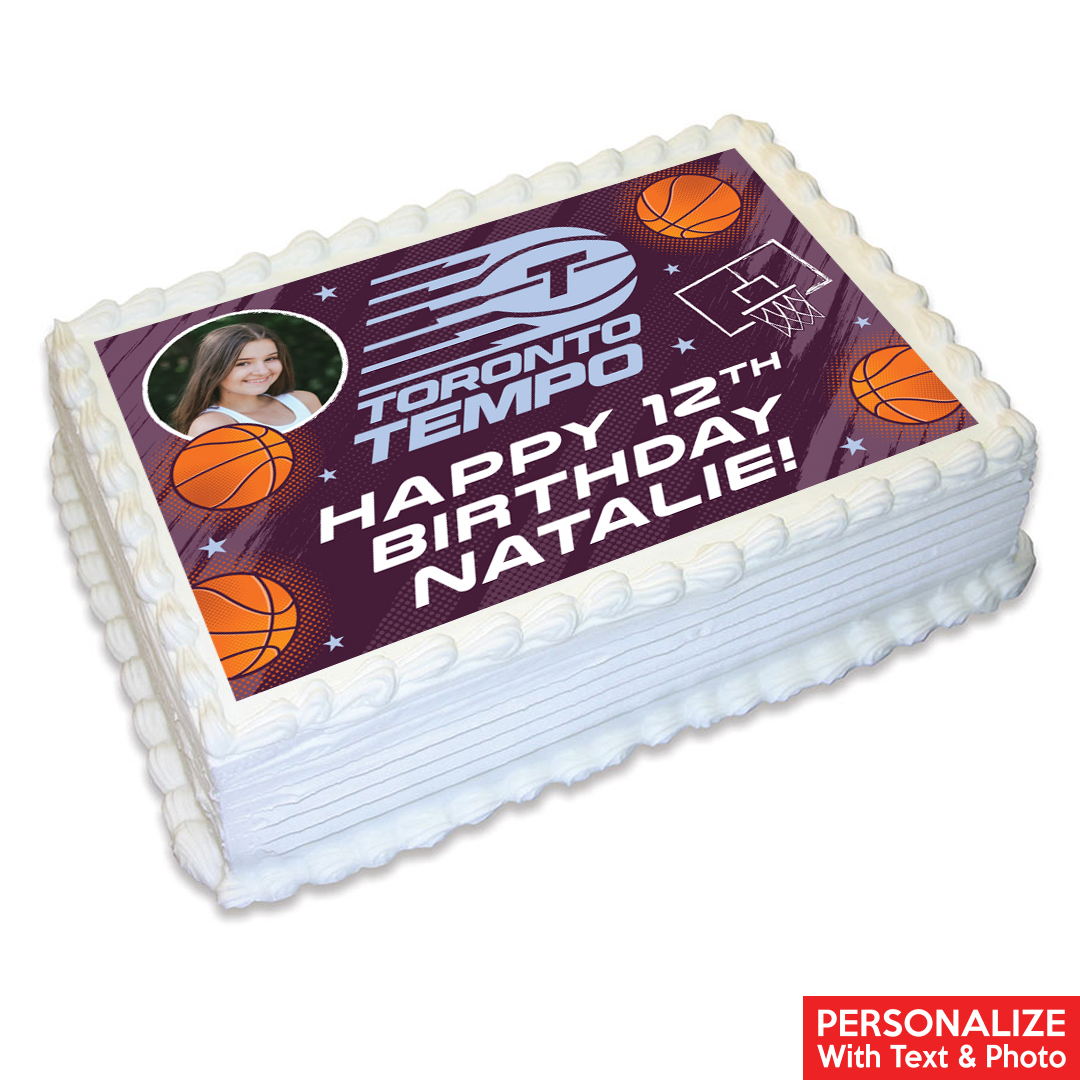 Toronto Tempo Basketball Photo Personalized Edible Icing