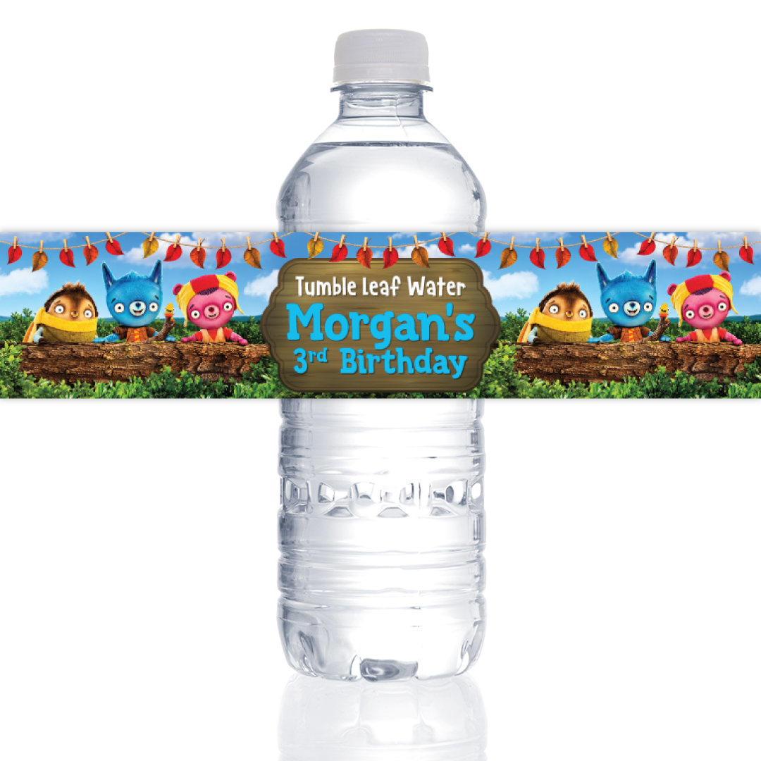 Tumble Leaf PERSONALIZED VINYL Bottle Labels - 10 PK
