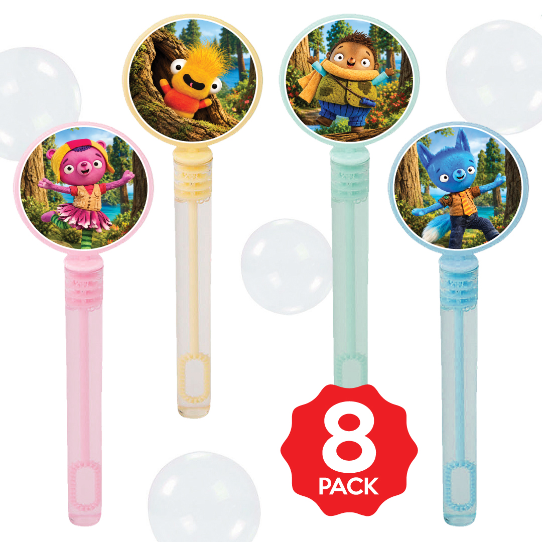 Tumble Leaf Bubble Bottles w/Wands - 8 PACK