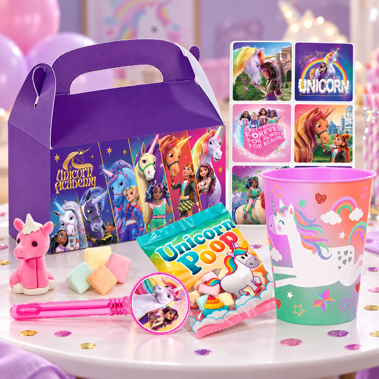 Unicorn Academy 9oz Cups - 10 Pack