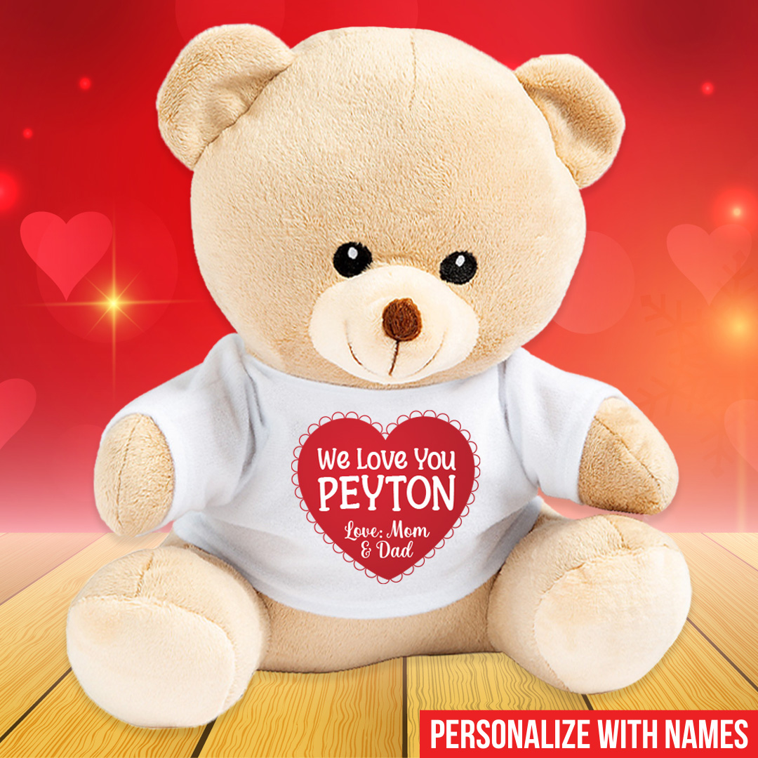Personalized We Love You Heart 10