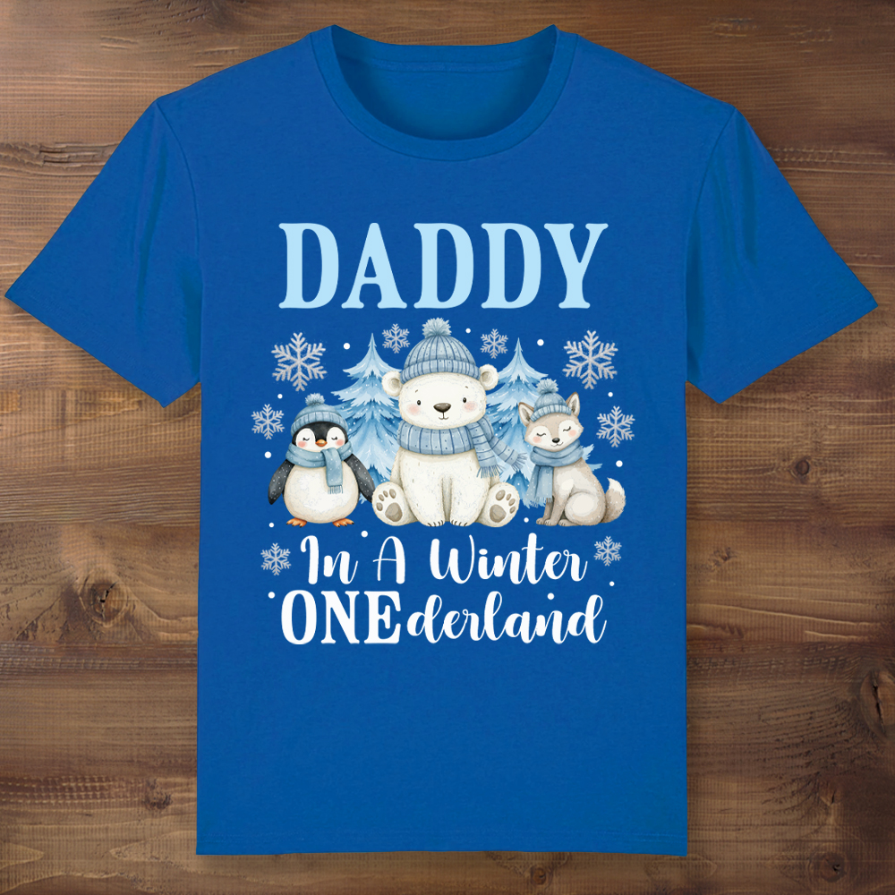 Winter Onderland Dad Blue T-shirt