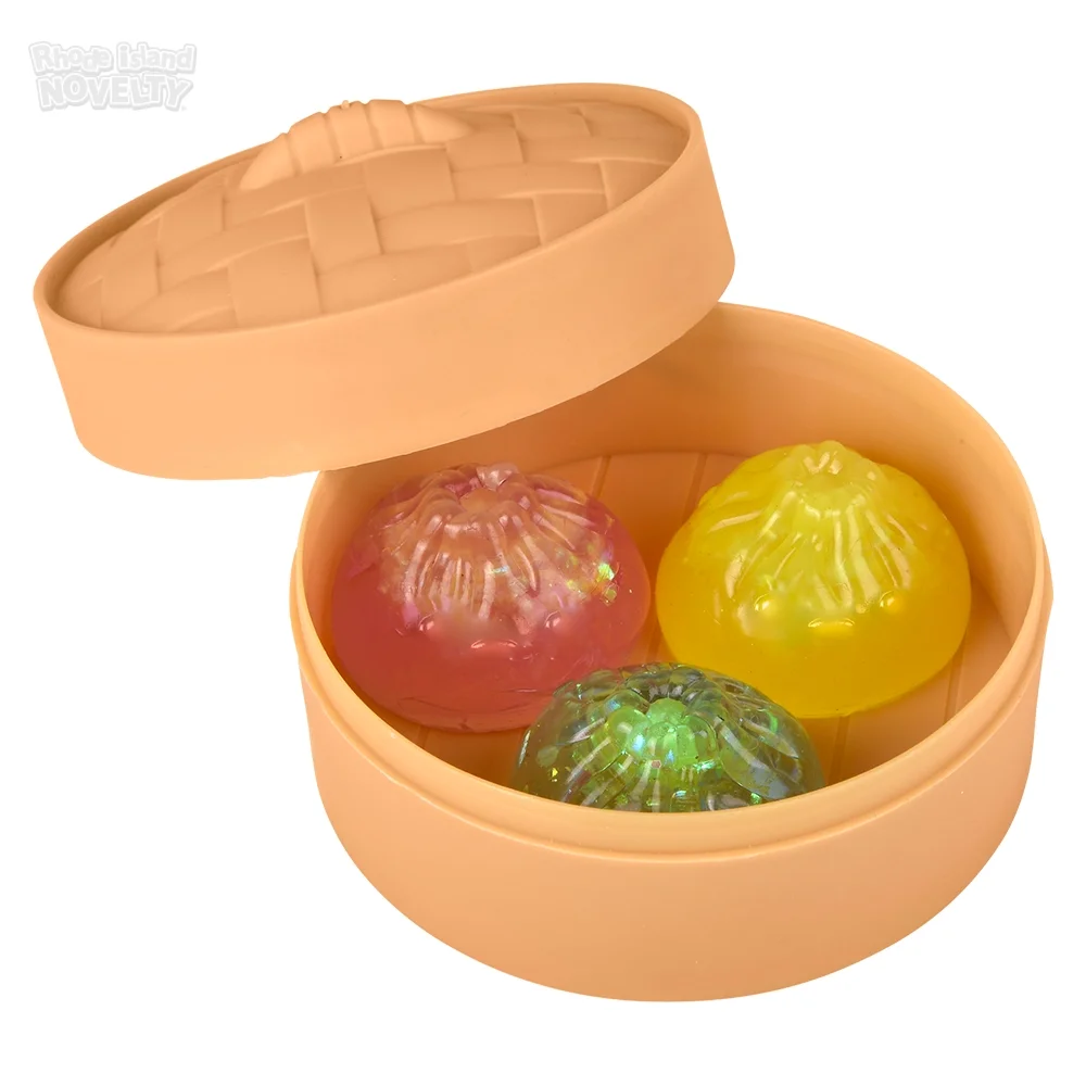 3pc Glitter Stretch Sticky Surprise Dumplings