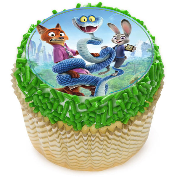 Zootopia 2 Cupcake Icing Toppers 12pk