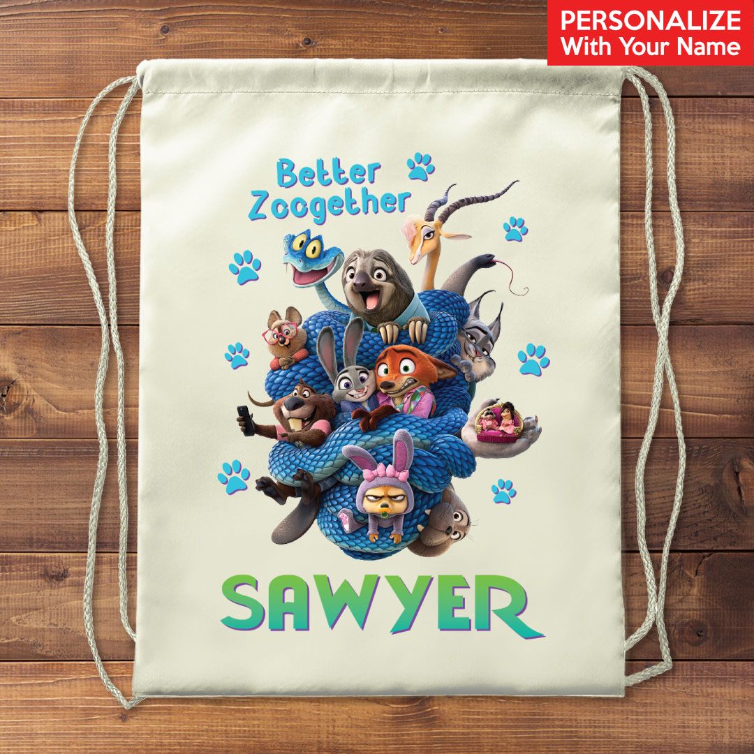 Zootopia 2 Better Zoo Get Her Personalized Drawstring Backpack