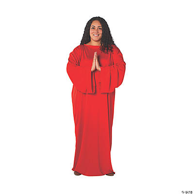 Adult's Plus Size Red Nativity Gown