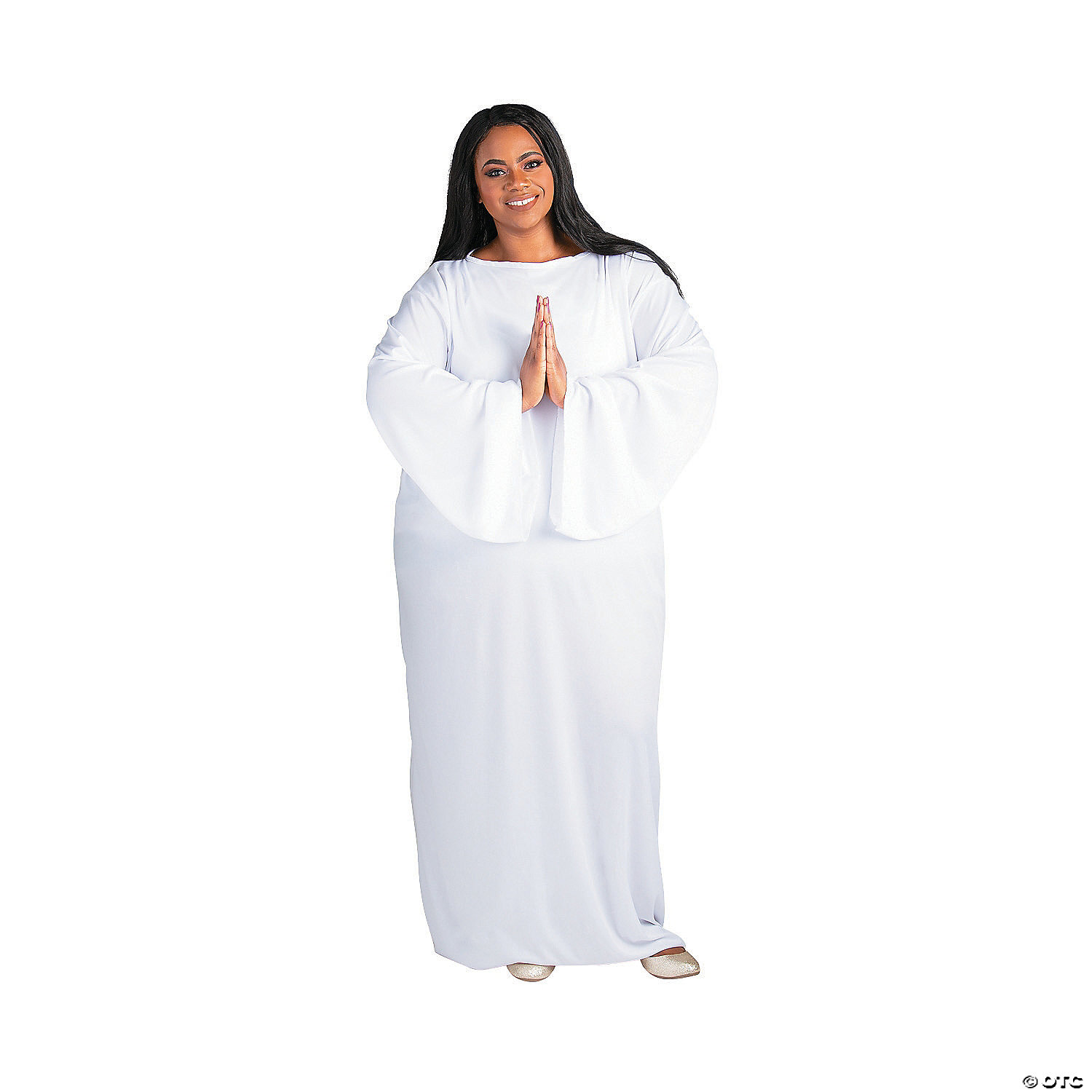 Adult's Plus Size White Nativity Gown
