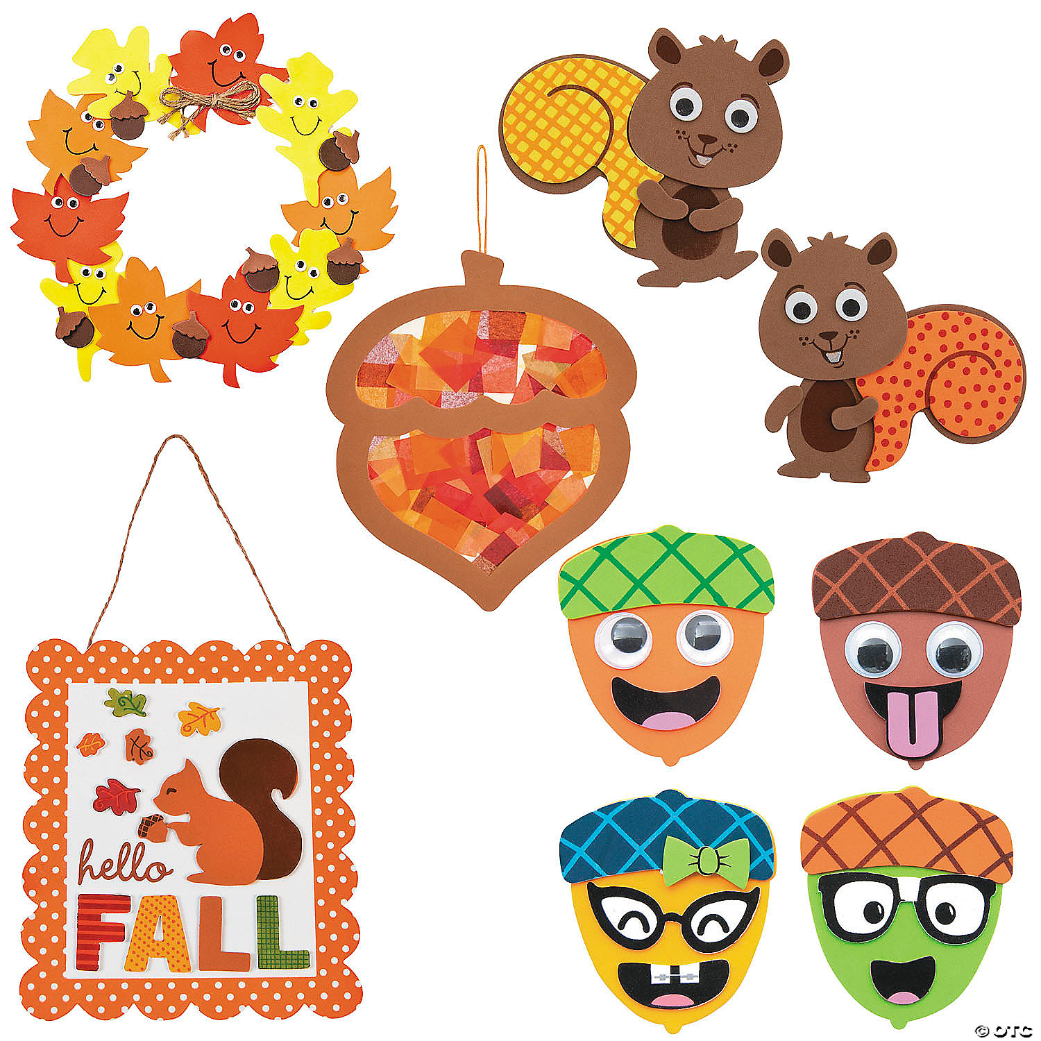 All About Acorns Craft Kit - 60Pk