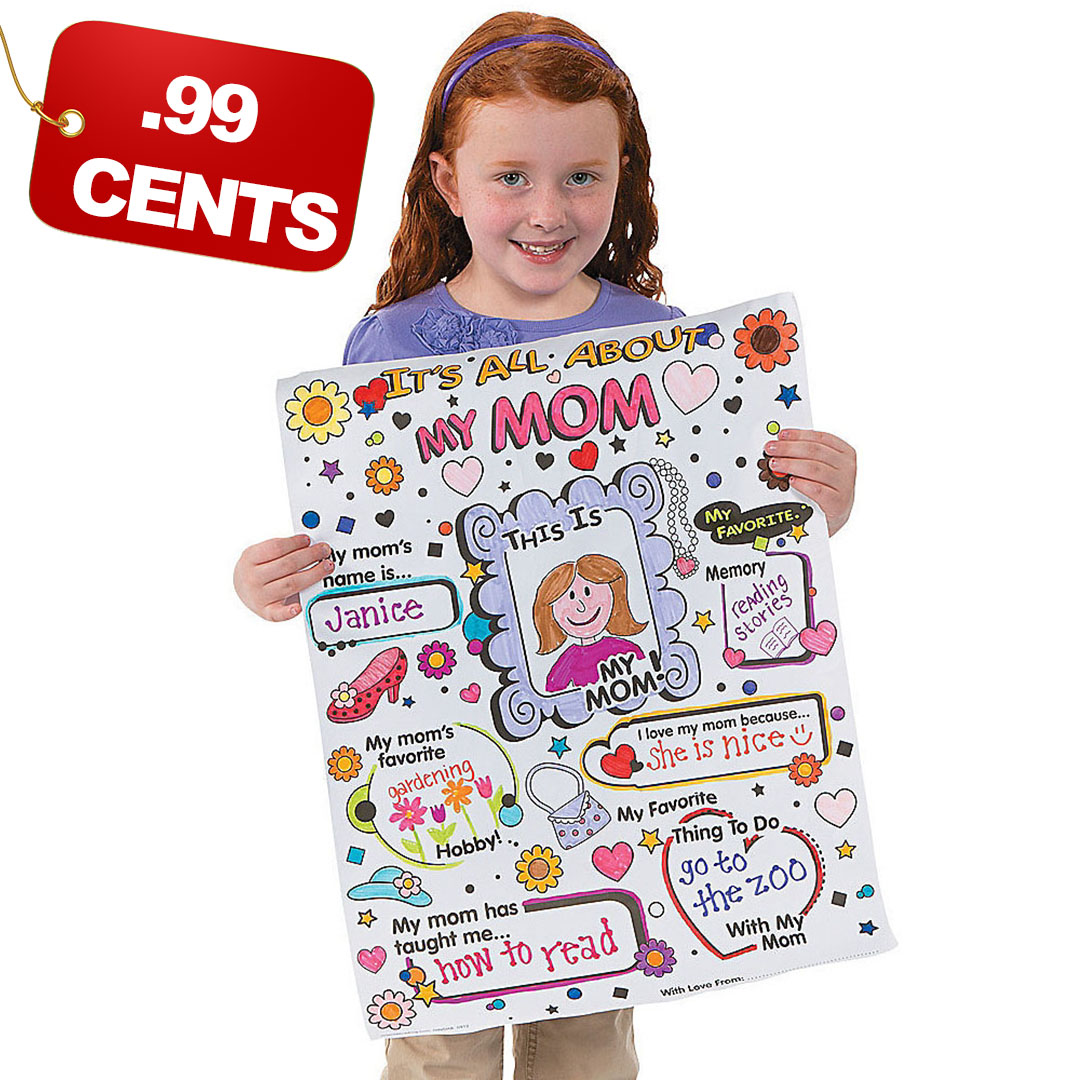 Fill in About My Mom JUMBO Poster