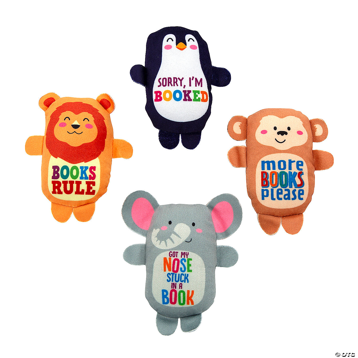 BULK Reading Plush Animal Assortment-48 Pack