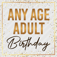 Adult Birthday ANY Age Party Supplies