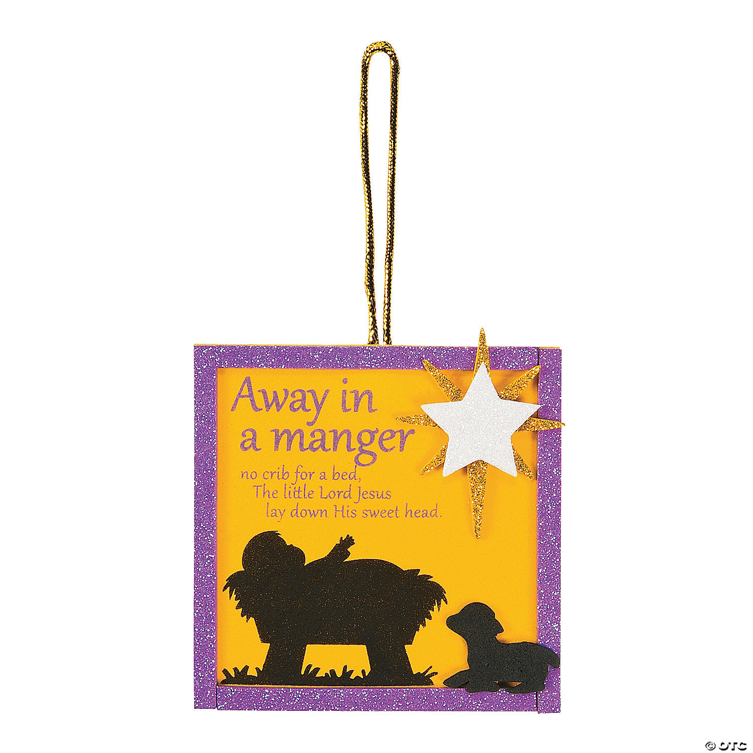 Away in a Manger Ornament Craft Kit 10pk