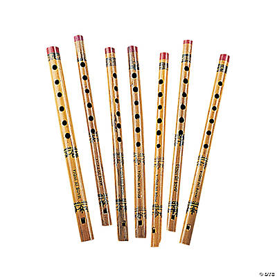 Bamboo Wood Flutes 12 Pack