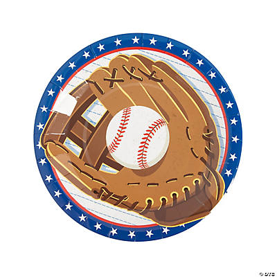 Baseball Mitt Dinner Plate - 8PK