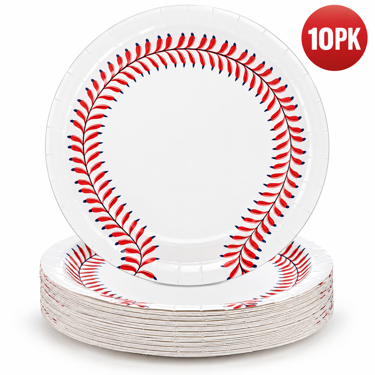 Baseball Dinner Plates - 10 PK