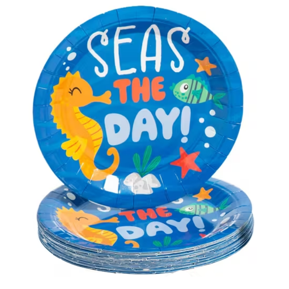 Beach Buddies Dinner Plates-8 PK