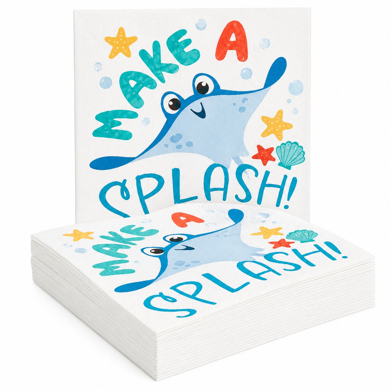 Beach Buddies Lunch Napkins - 16 PK