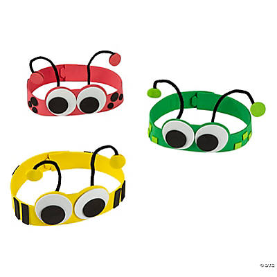 Big Eye Bug Headbands Craft Kit-12Pk