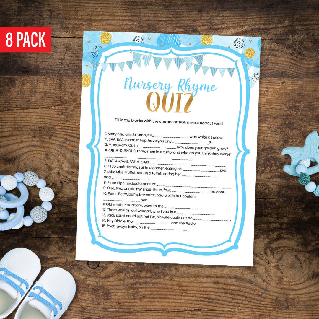 Nursery Rhyme Quiz Game - Mommy To BEE Printable Baby Games –  OhHappyPrintables