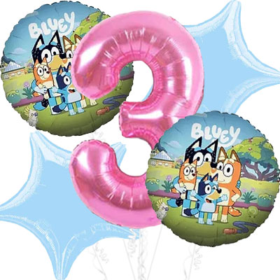 Ballons Bluey en Grappe Luxe - Ballon anniversaire 