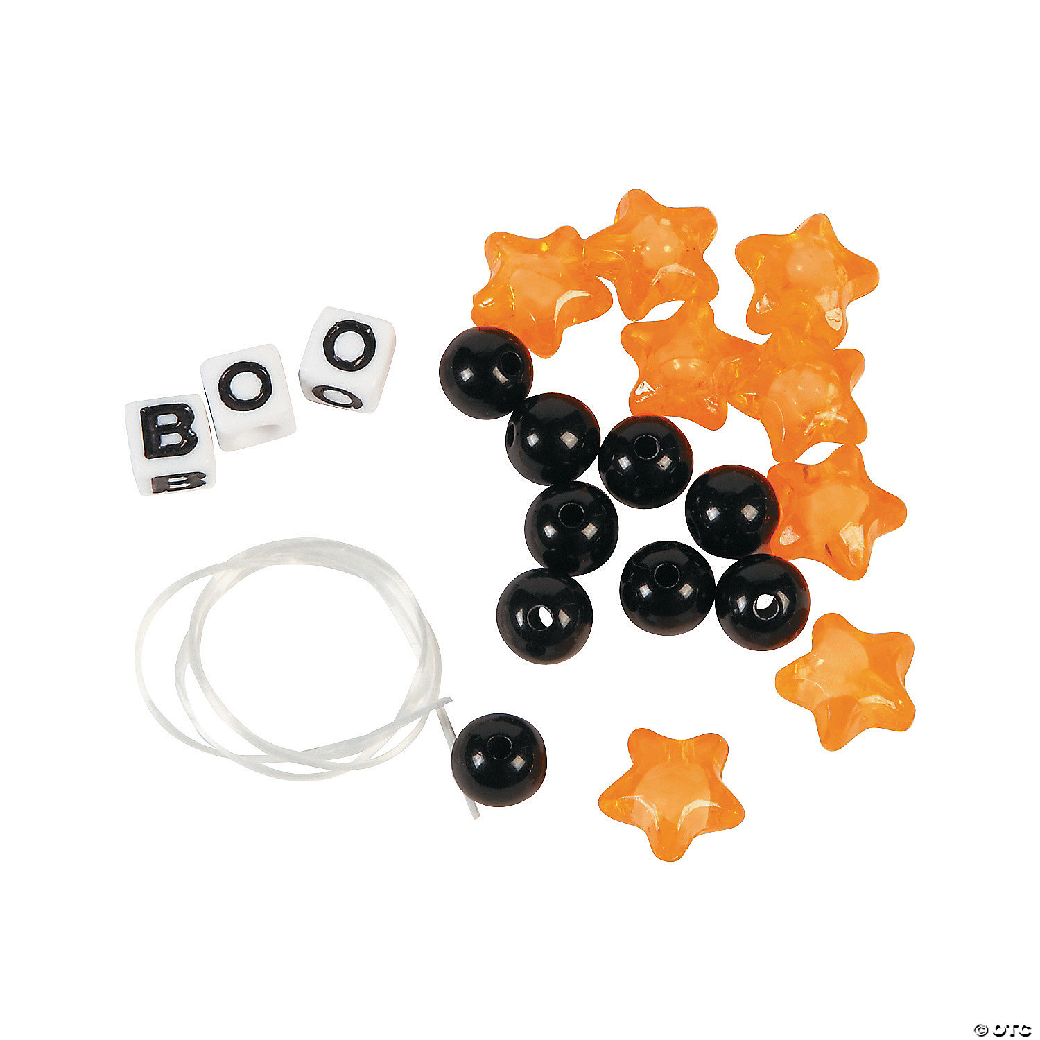 Boo Beaded Bracelet Craft Kit - 12 Pack