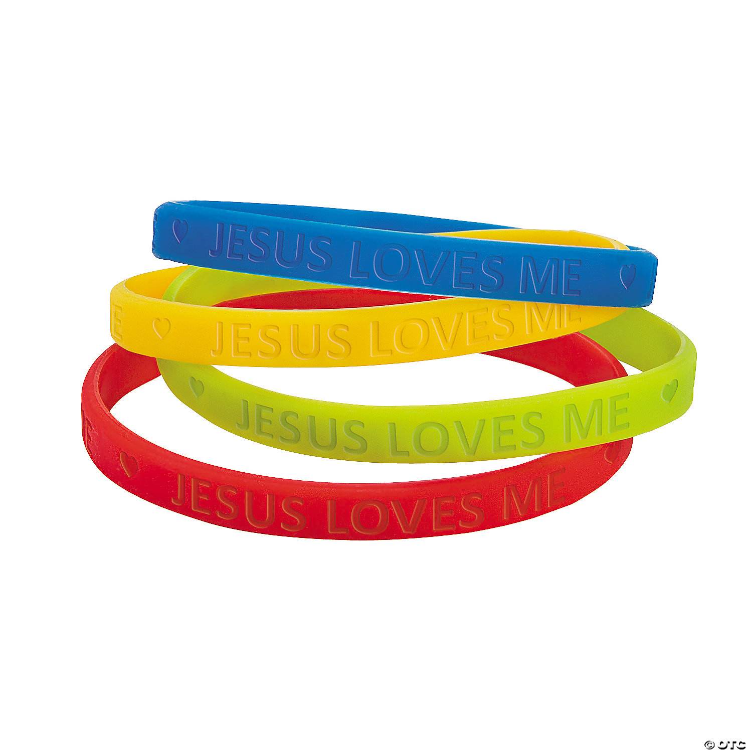 Jesus Loves Me Band Bracelets-24Pk