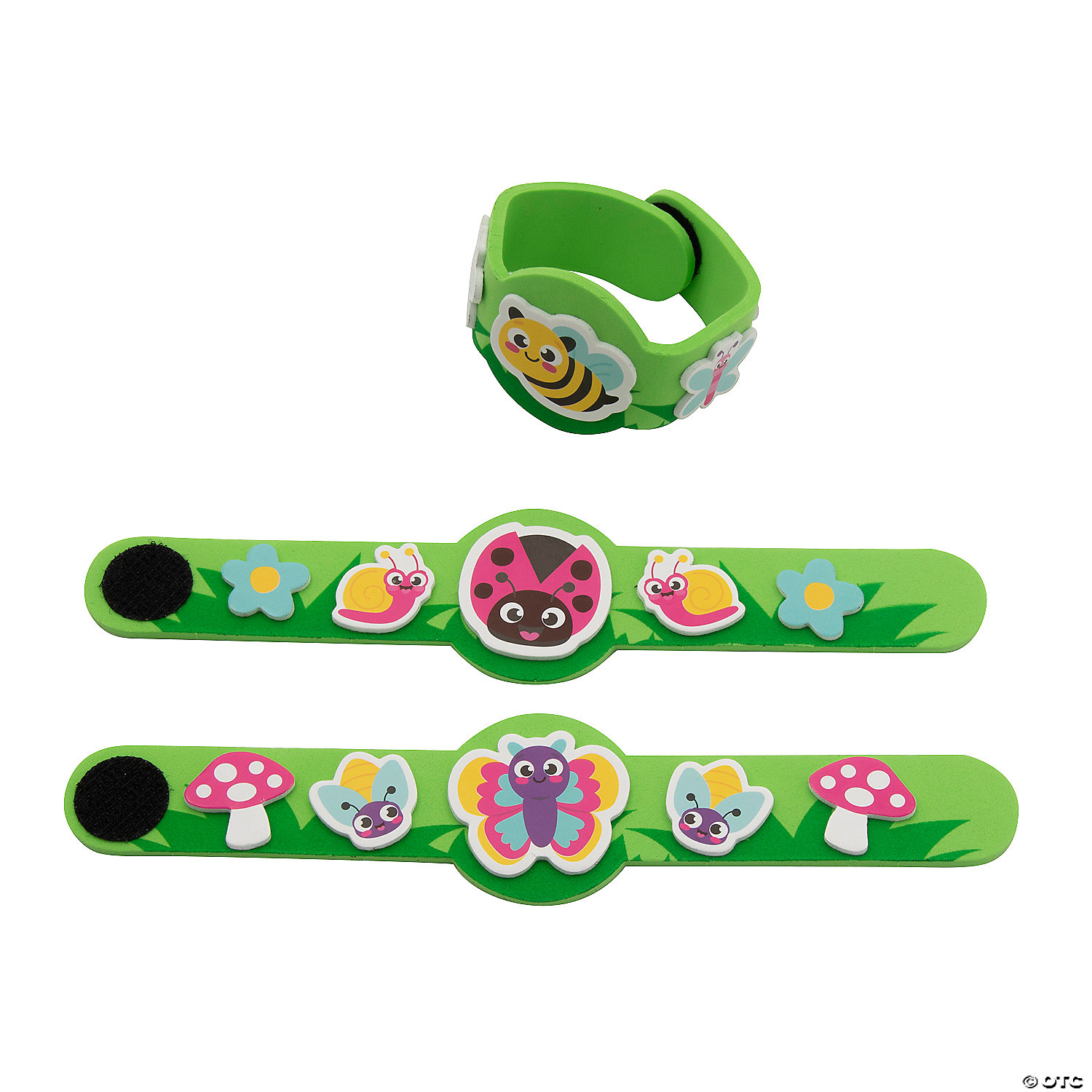Brightly Coloured Bug Bracelets Craft Kit-12Pk