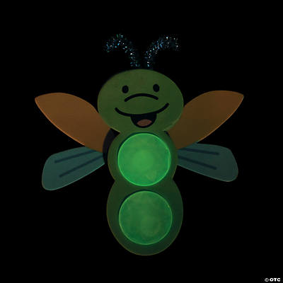 Bug Glow-in-the Dark Magnet Craft Kit-12Pk