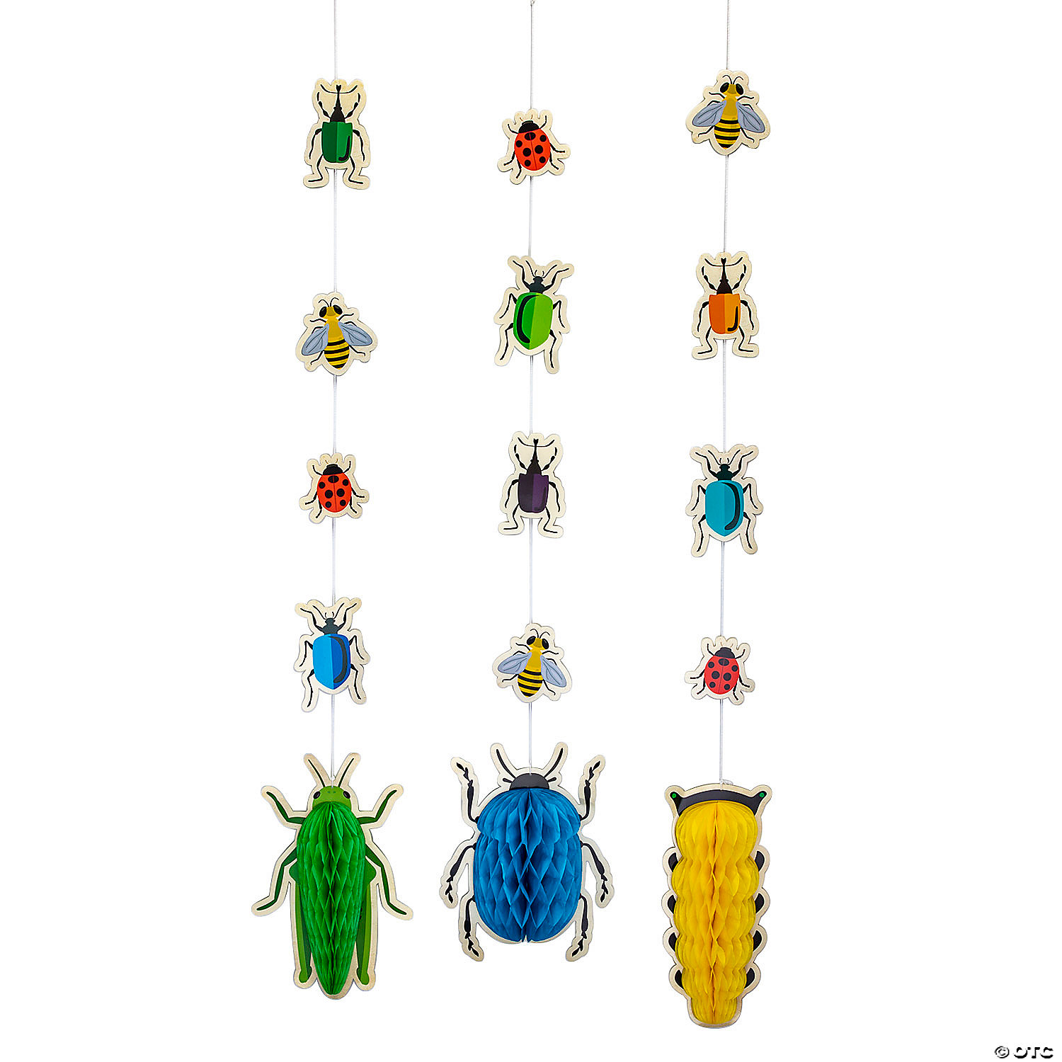 Bug Hanging Honeycomb Decorations-3Pk