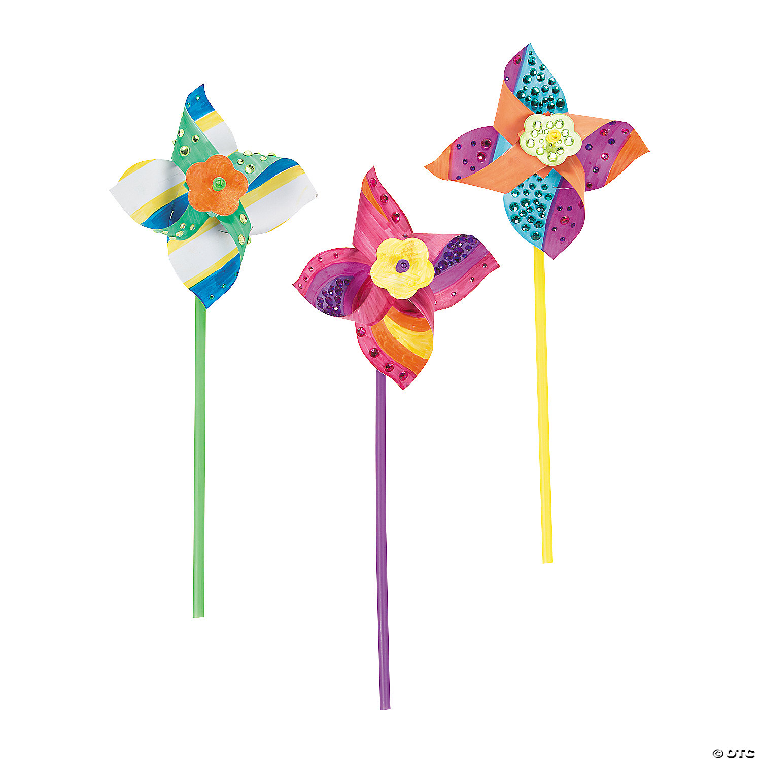 Do-It-Yourself Paper Pinwheels - 48Pk