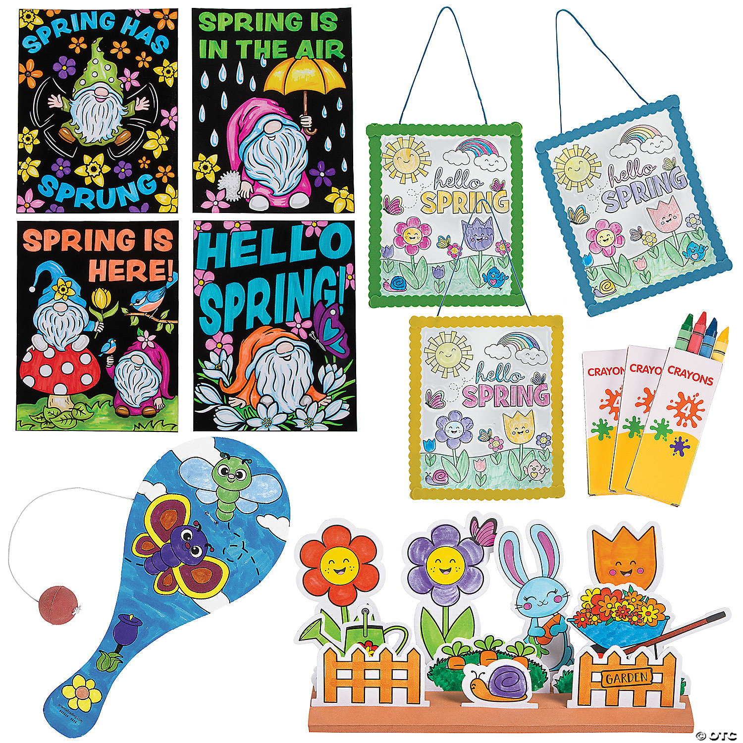 Bulk Colour Your Own Spring Craft Assortment-60pcs