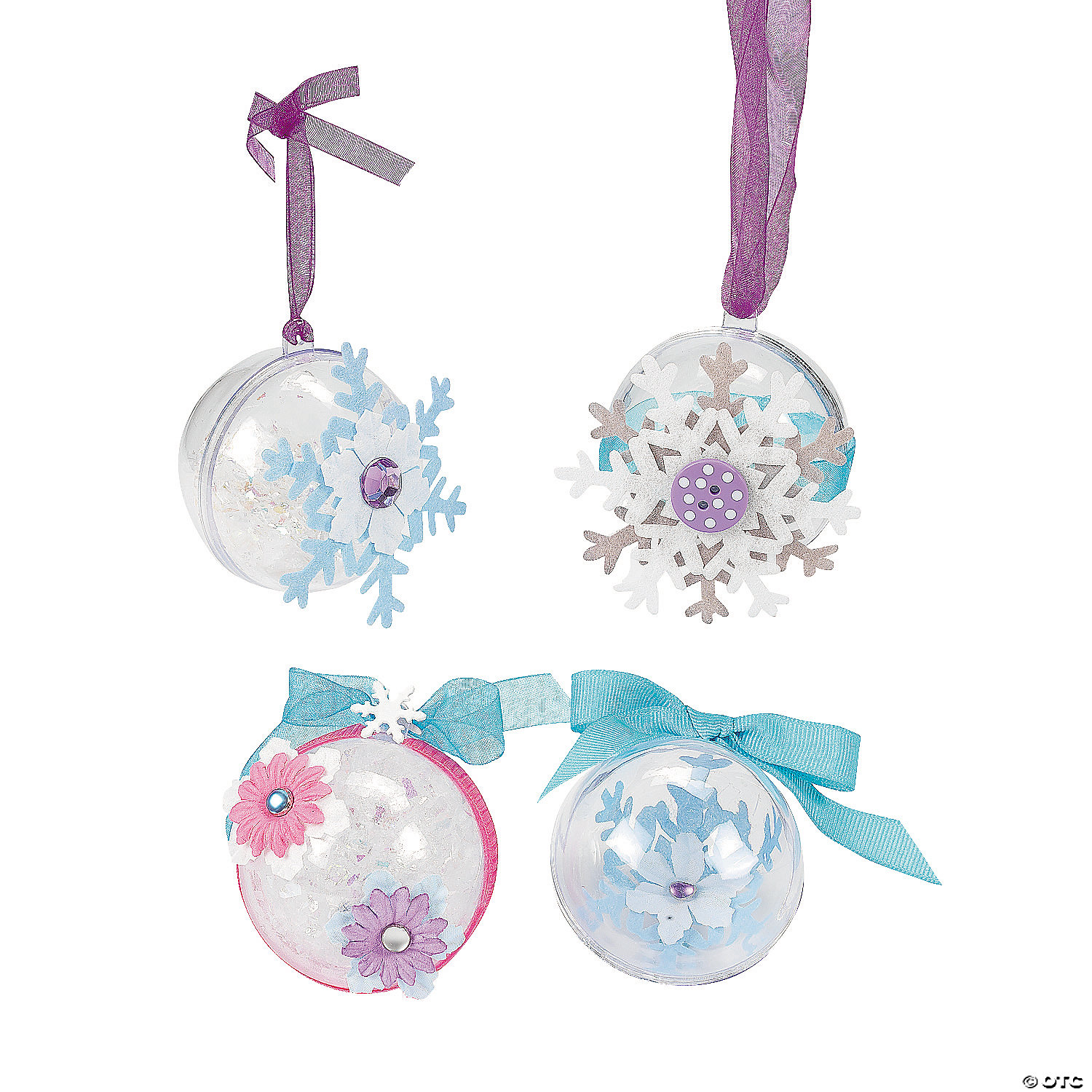 DIY Clear Christmas Ball Ornaments-96Pk
