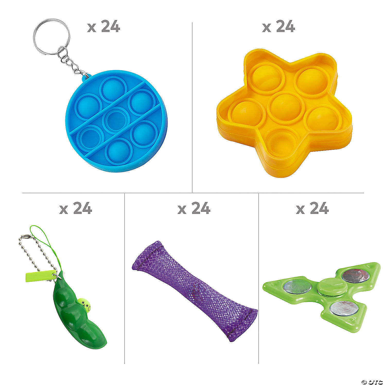 BULK Fidget Toy Kit Assortment - 120Pk