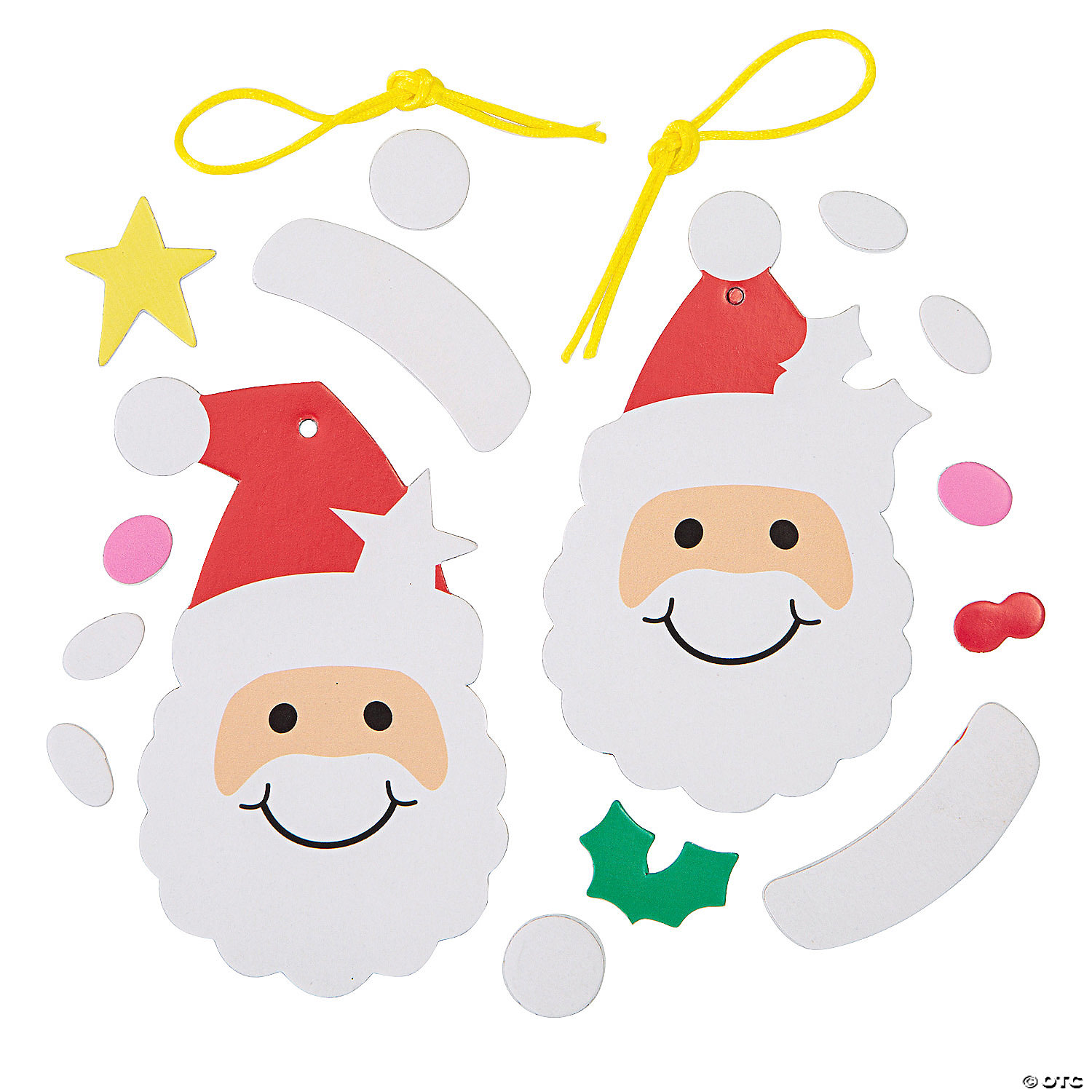 BULK Santa Ornament Craft Kits - BIG 50 PK