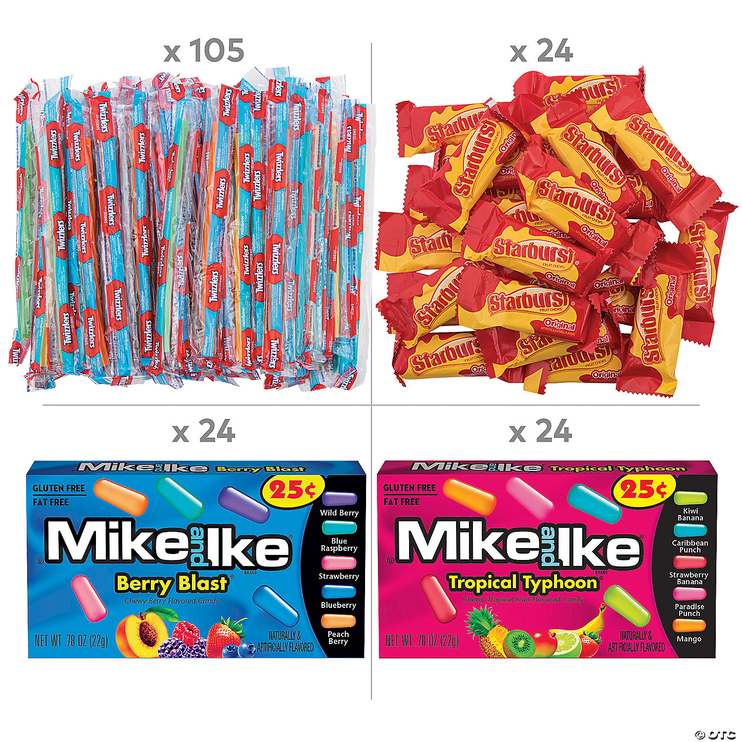 BULK Fruity Favourites Candy Favour Kit-325 Pcs